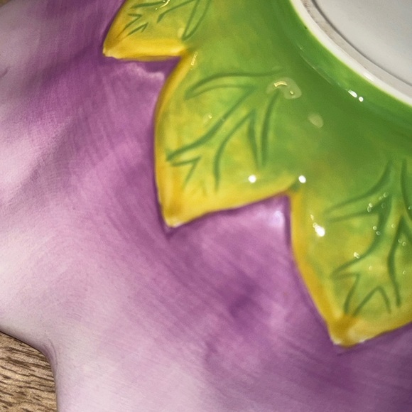 Vanson Ceramic Purple Flower Bowl - Picture 7 of 7